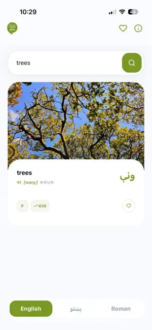 thePashto Dictionary screenshot 3