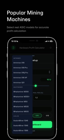 BTC Mining Profit Calculator Screenshot 5 of 6