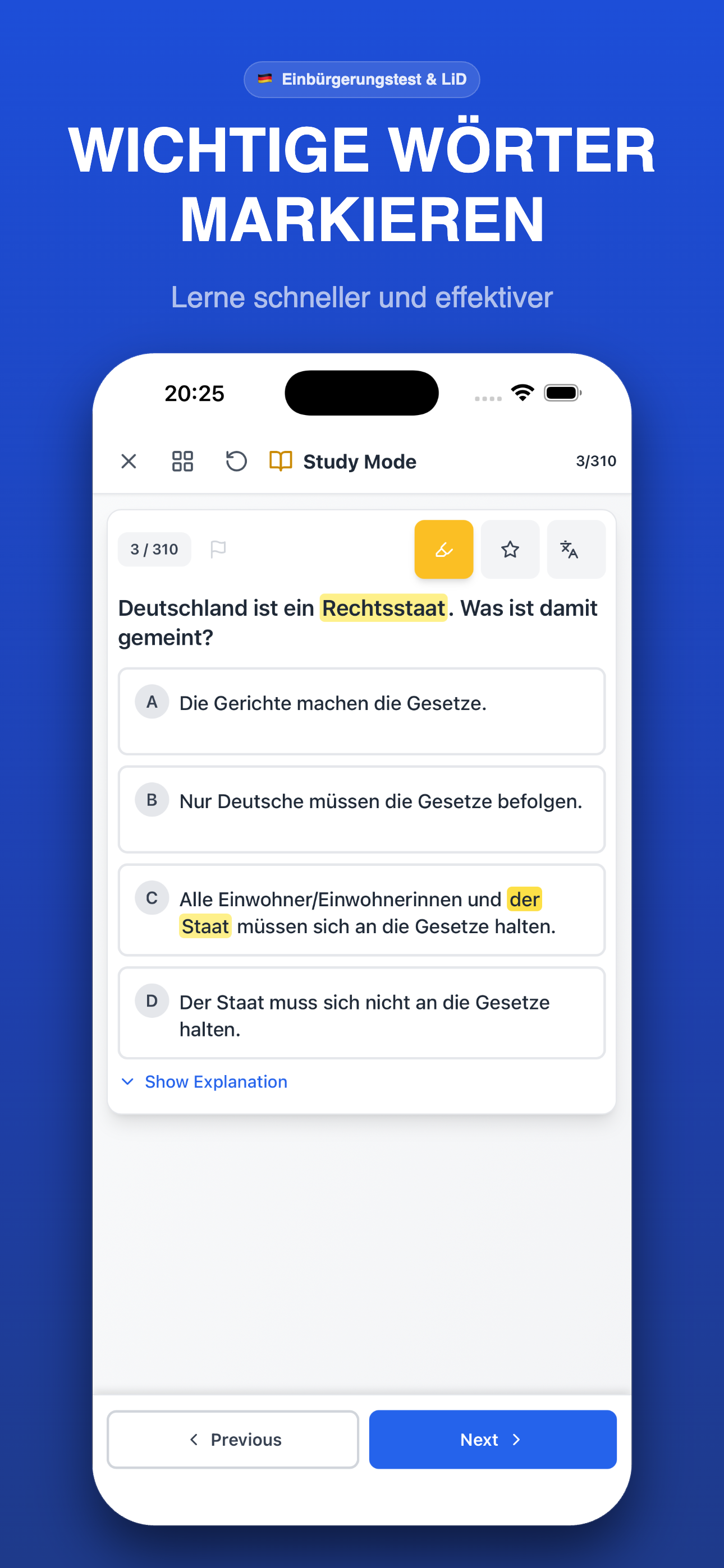 Einbürgerungstest LiD 2026 screenshot 4