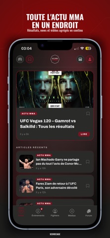 ScoreCage : MMA Hub Screenshot 1 of 7