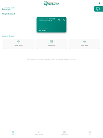 QuilangaYa Móvil iPad screenshot