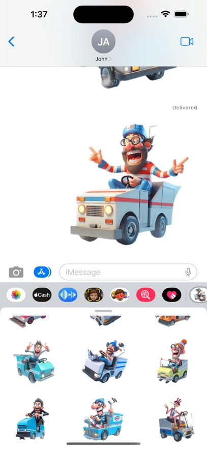 Zany Zamboni Stickers
