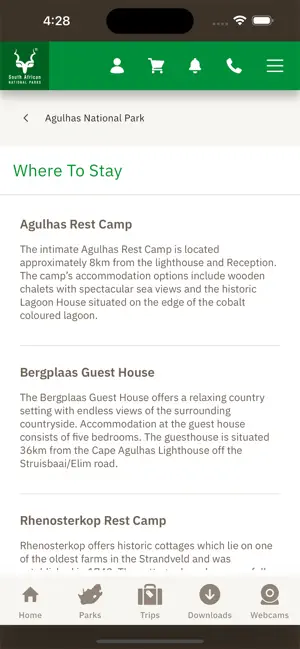 SANParks iPhone screenshot 4
