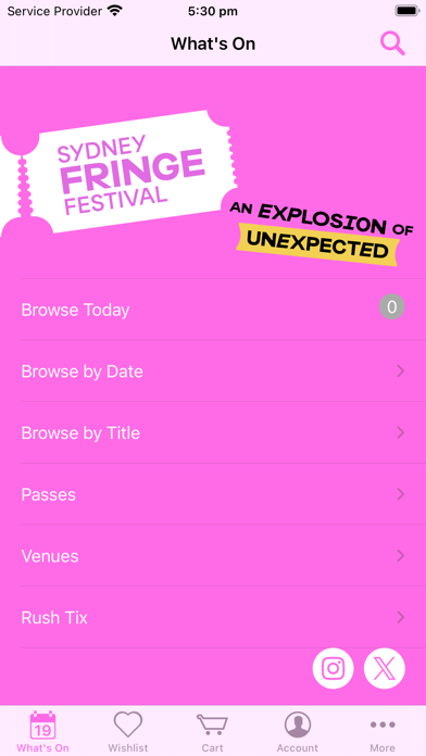 Sydney Fringe Screenshot