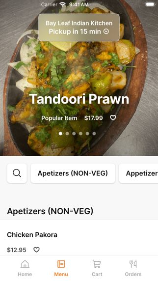 Bay Leaf Indian Kitchen iPhone screenshot 2 - Food & Drink app