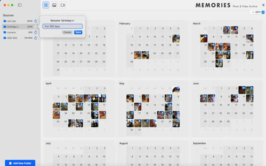 Screenshot von Memories: Photo&Video Archive auf dem iPhone 9