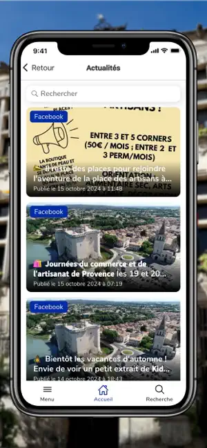 Tarascon mon application screenshot 2