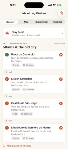 TripAI iPhone screenshot