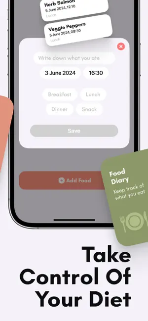 My Diabetes Food Tracker App screenshot 2