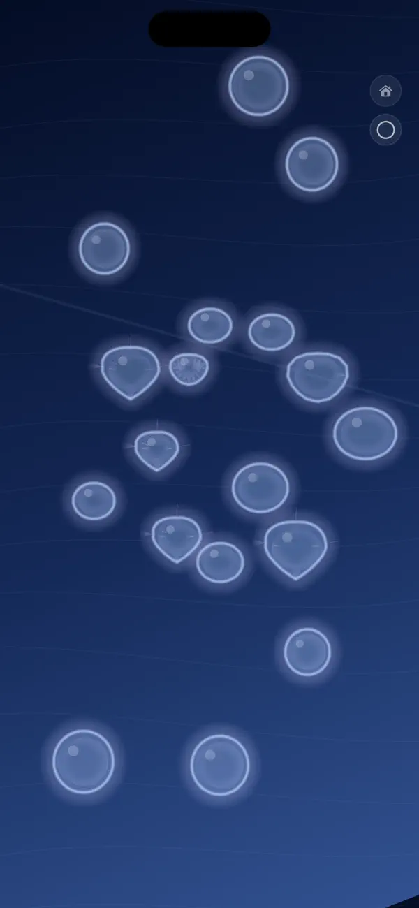 Screenshot #1 pour Utakata - 泡の合体ゲーム