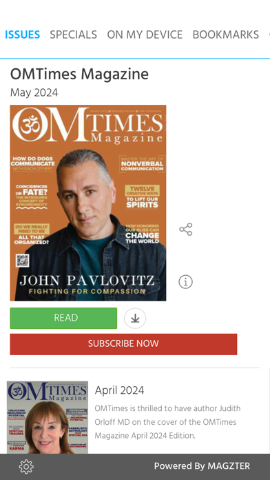 OMTimes Magazine Screenshot
