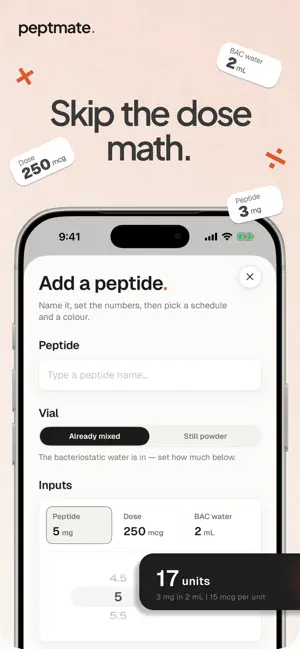 Peptmate: Peptide Tracker screenshot 4