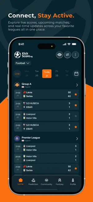Livescore by Kickscore screenshot 1