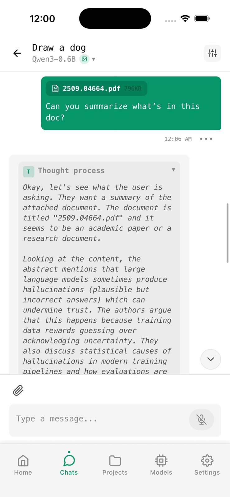 Off Grid - Private AI Chat iphone screenshot 3