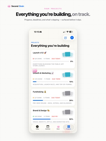 Second Brain - AI Assistant iPad screenshot