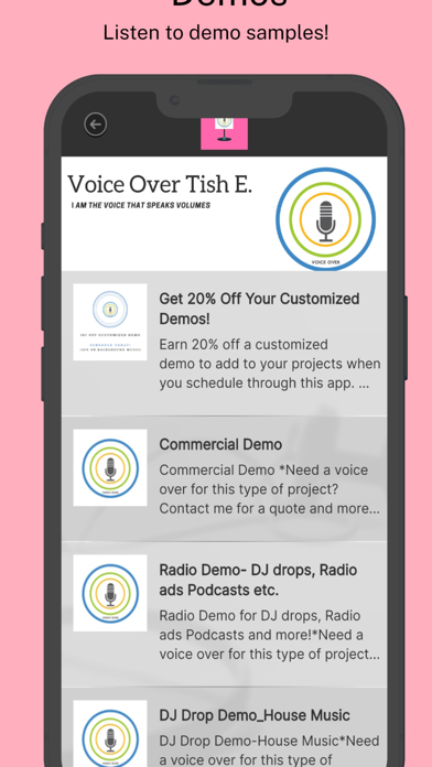 VoiceOver Tish E. Screenshot