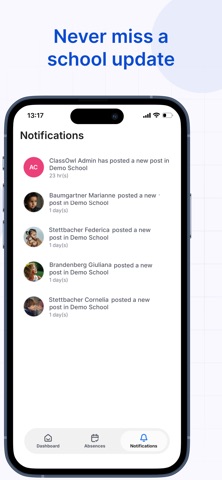 ClassOwl iPhone screenshot
