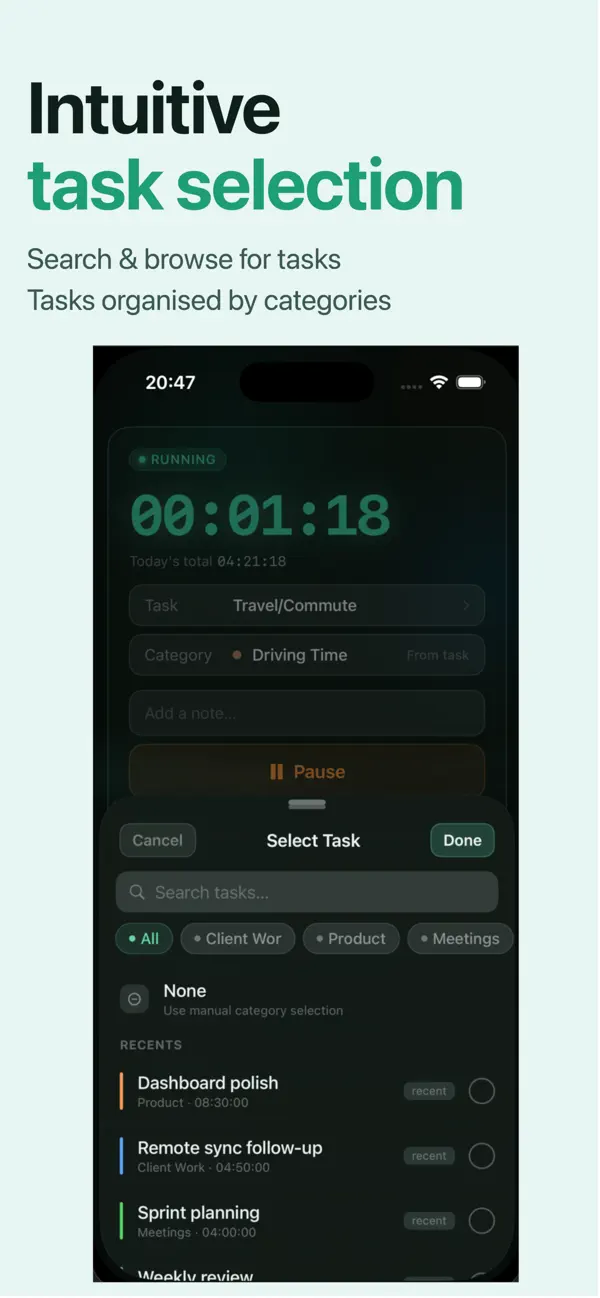 Screenshot #2 pour Clokit Time Management