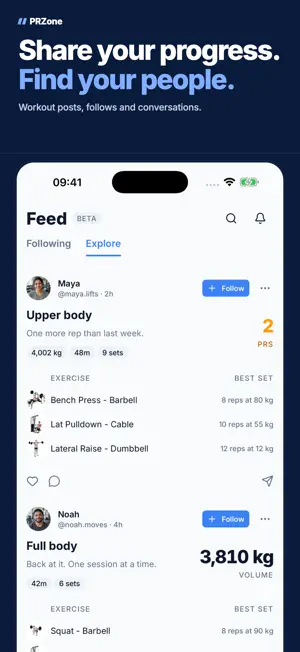 Gym Log Workout Tracker PRZone screenshot 3