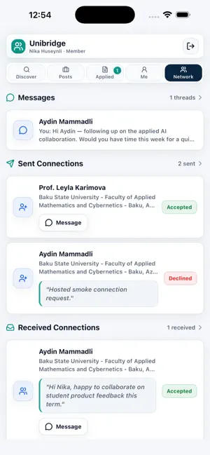 Unibridge: Campus Network screenshot 2