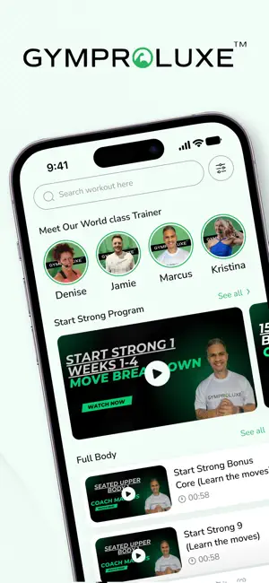 Gymproluxe screenshot 1