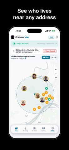 Predator Map: Sex Offenders iPhone screenshot