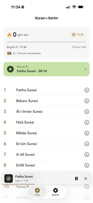 Kuran-ı Kerim Türkçe Meali iPhone screenshot 1