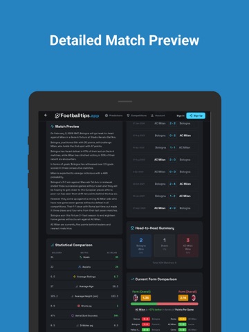 FootballTips: AI Bet Predictor iPad screenshot