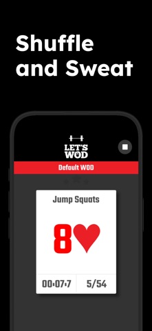 WOD Deck of Cards iPhone screenshot