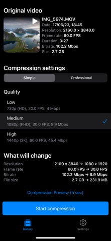 Shrinka – Video Compressor Screenshot 2 of 8