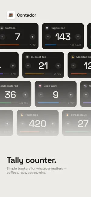 Contador: Tally Counter App screenshot 1