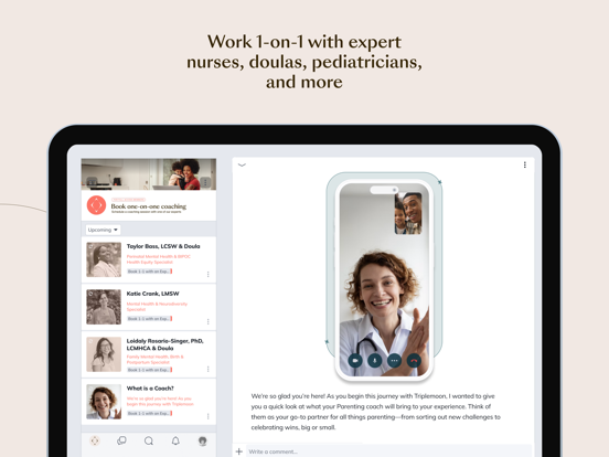 Triplemoon: Parenting iPad screenshot 4 - Health & Fitness app