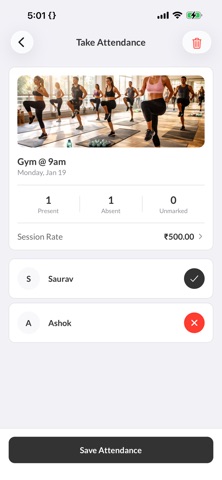 Present+ Attendance & Invoices screenshot
