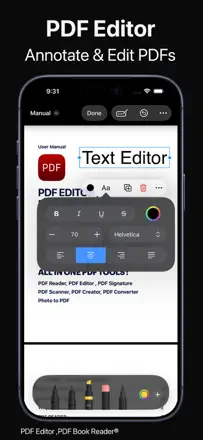 PDF Editor ,PDF Book Reader ®: Screenshot 1 von 10