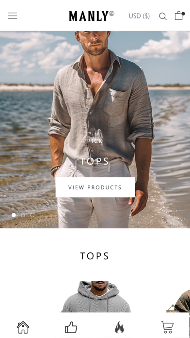 Shop Manly Screenshot