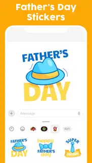 How to cancel & delete father's day stickers set 3