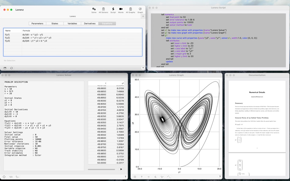 #1. DAE Solver (macOS) Podle: Numerics Lab