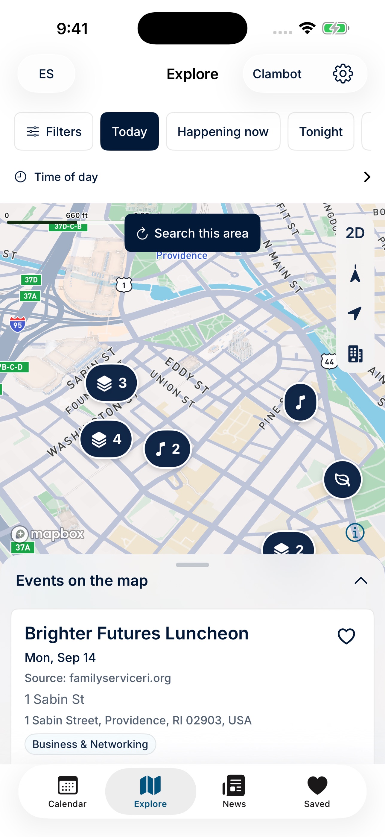 Screenshot 2 of Events in Providence