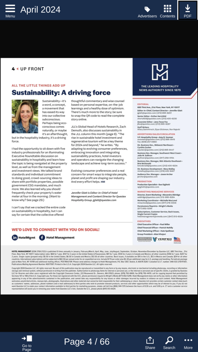 Hotel Management Magazine Screenshot