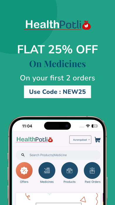 HealthPotli Medicine Delivery Screenshot