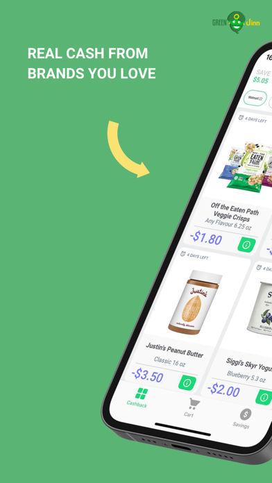 GreenJinn Cashback App Screenshot