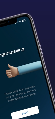 Signer Fingerspelling iPhone screenshot