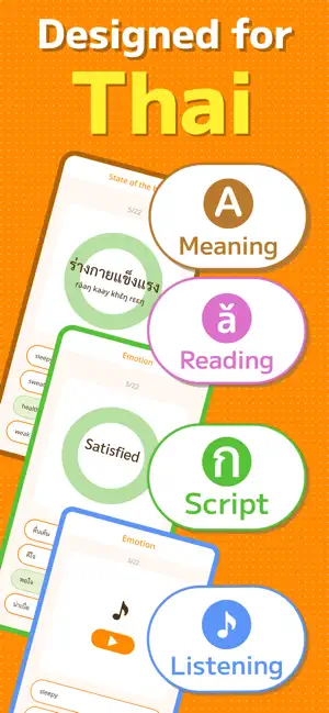 Thai Vocabulary 1500 - Manao screenshot 3