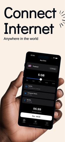 eSIM – Travel Internet App iPhone screenshot