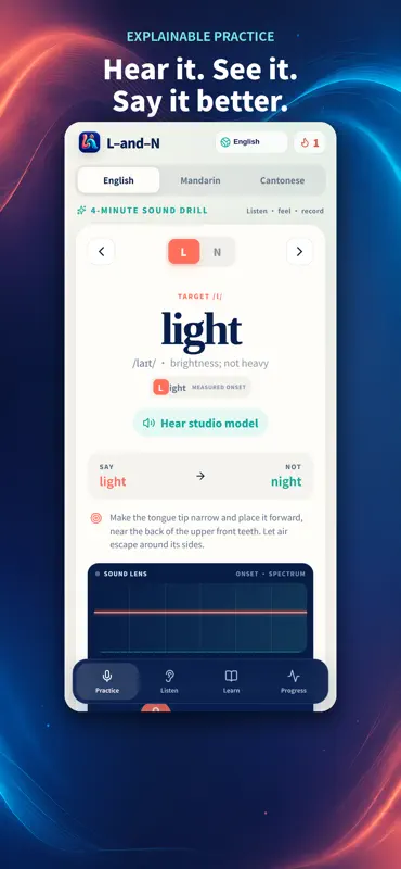 L & N: Speech Practice screenshot 1 of 7