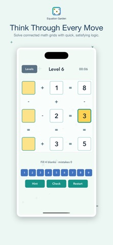 Equation Garden iPhone screenshot