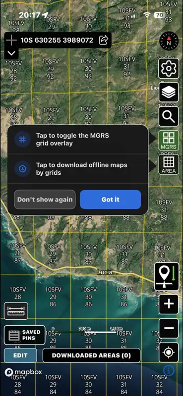 MGRS Offline Map Satellite screenshot 2 of 10