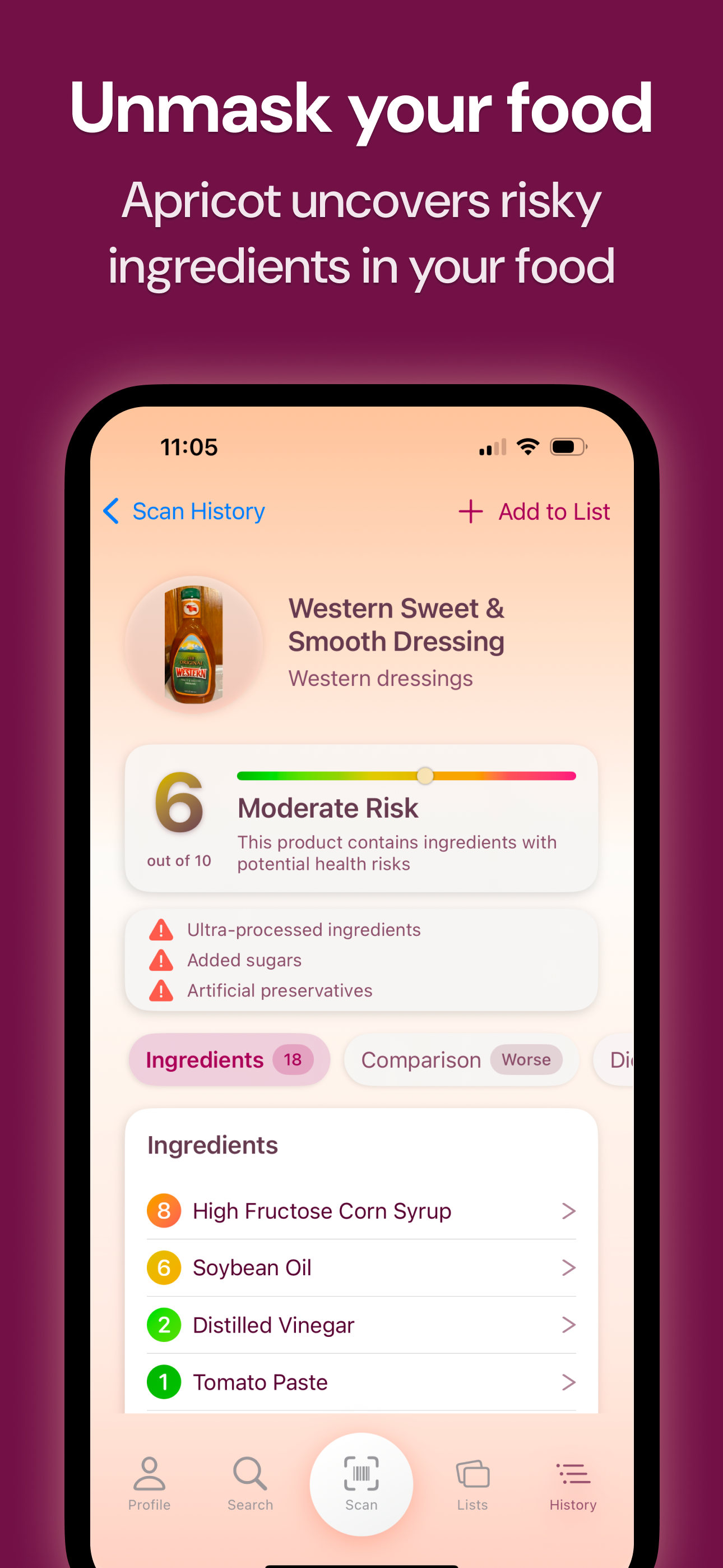 Apricot: Ingredient Checker