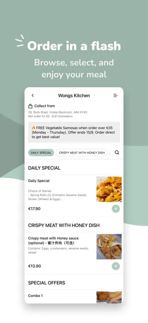 Wong's Kitchen Dublin screenshot 1
