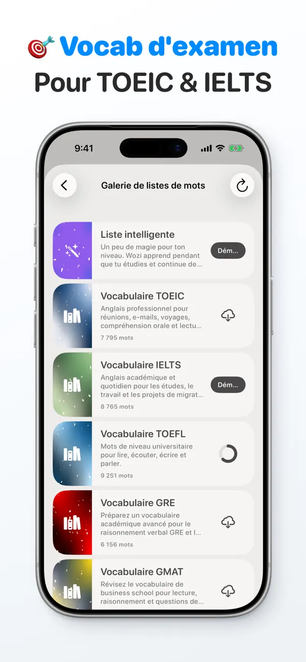 Screenshot #3 pour Wozi - Vocabulaire Anglais